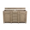 Bristol 60" Whitewashed Walnut Double (Vanity Only Pricing)